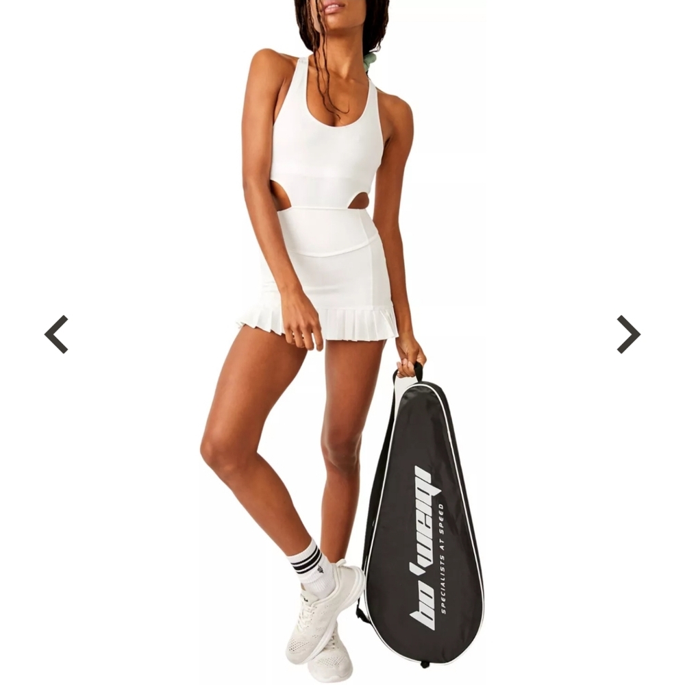 Free People X FP Movement Back It Up Skortsie in White Med